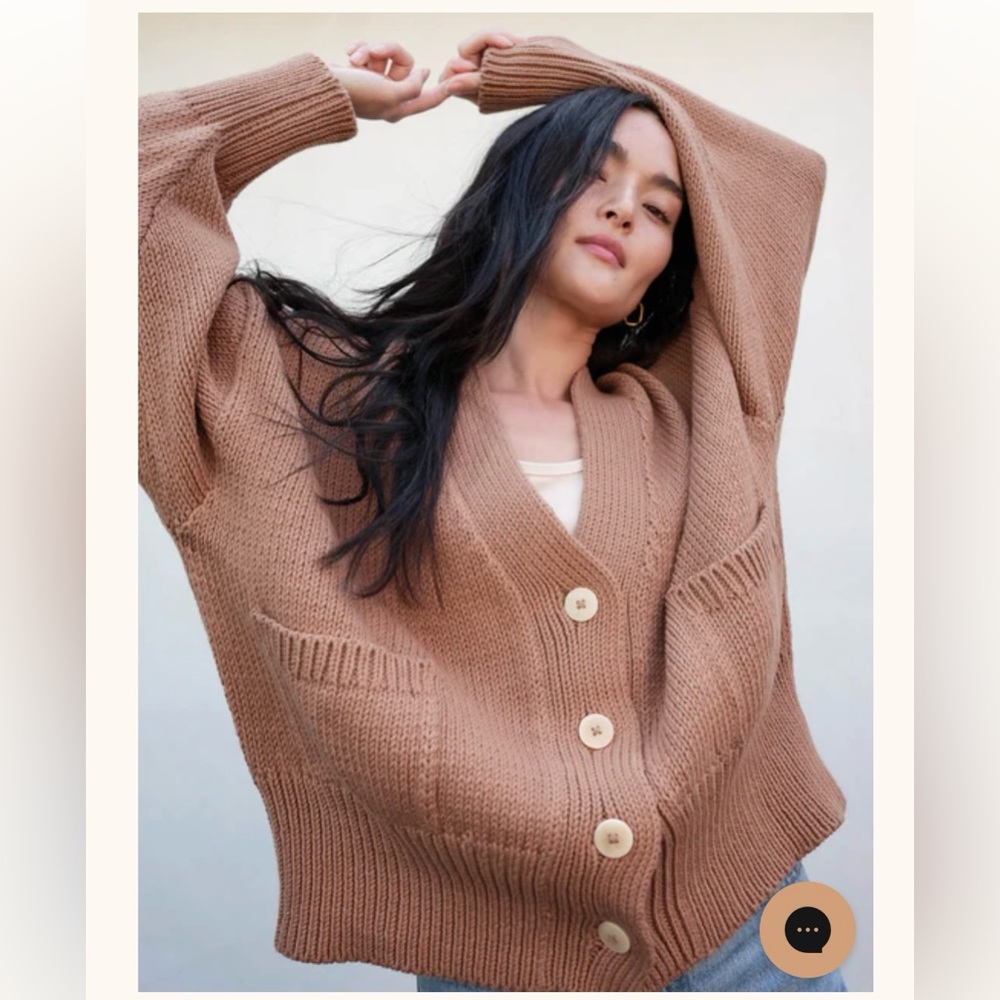 MATE the label Organic Knit Cardigan - Sedona